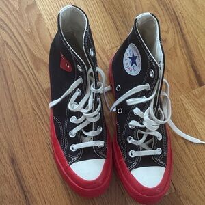 Converse Black and Red High-Tops